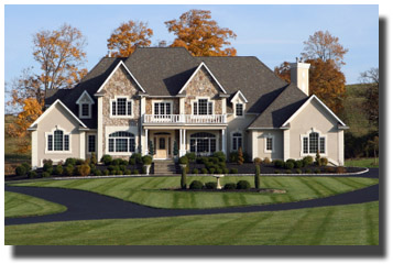 beautiful home and lawn