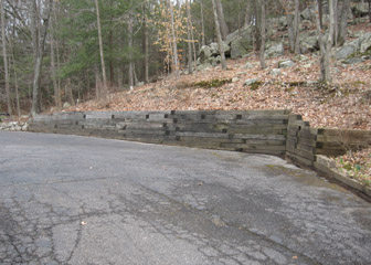 retaining wall before picture